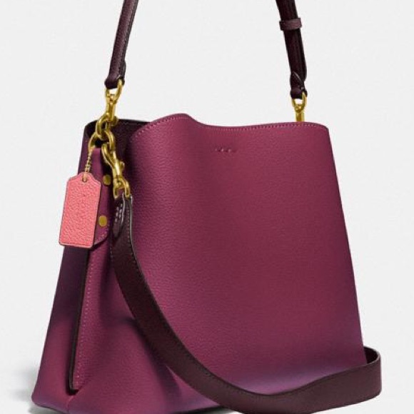 Coach Willow Shoulder Bag In Colorblock - Picture 8 of 14